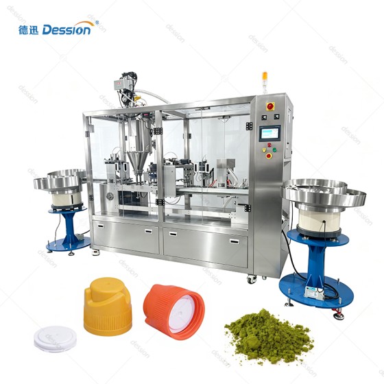 Automatic Cap-Cavity Matcha Powder Micro-Filling and Sealing Machine